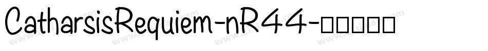 CatharsisRequiem-nR44字体转换