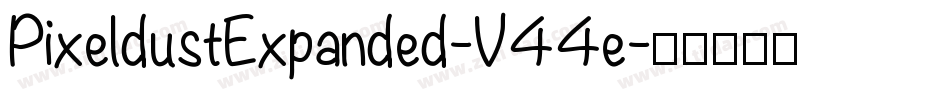 PixeldustExpanded-V44e字体转换
