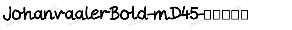 JohanvaalerBold-mD45字体转换