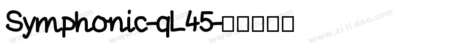 Symphonic-qL45字体转换