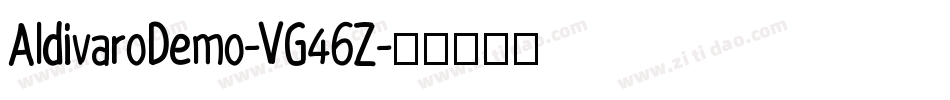 AldivaroDemo-VG46Z字体转换