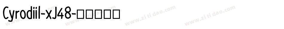 Cyrodiil-xJ48字体转换