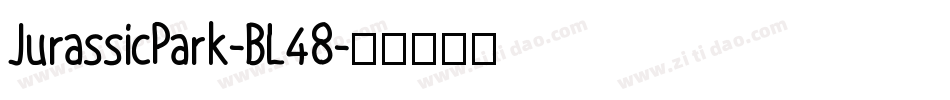 JurassicPark-BL48字体转换