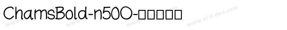 ChamsBold-n50O字体转换