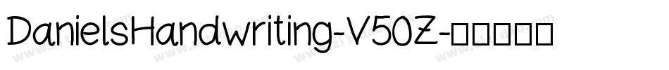 DanielsHandwriting-V50Z字体转换
