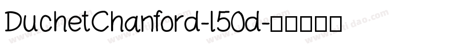 DuchetChanford-l50d字体转换