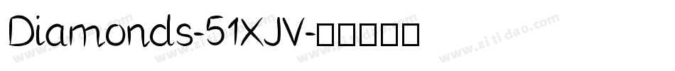 Diamonds-51XJV字体转换