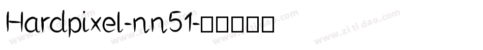 Hardpixel-nn51字体转换