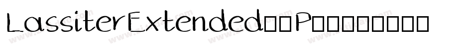 LassiterExtended-9P52字体转换