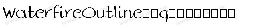 WaterfireOutline-8q52字体转换