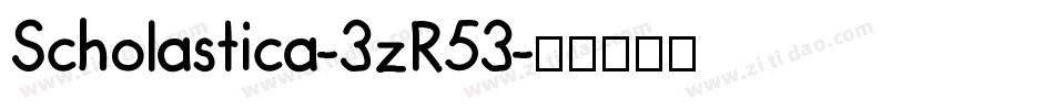 Scholastica-3zR53字体转换