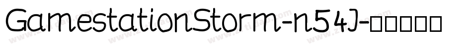 GamestationStorm-n54J字体转换