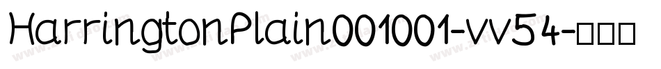 HarringtonPlain001001-vv54字体转换