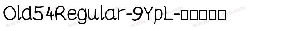 Old54Regular-9YpL字体转换