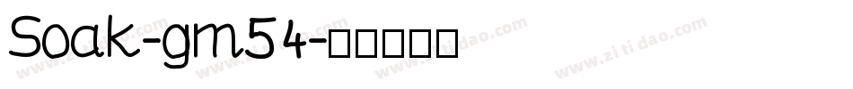 Soak-gm54字体转换