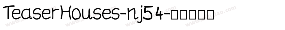TeaserHouses-nj54字体转换