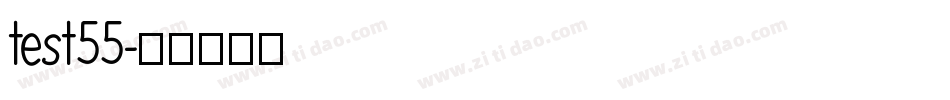 test55字体转换