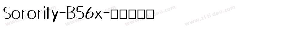 Sorority-B56x字体转换
