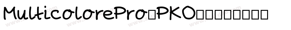MulticolorePro-PKO57字体转换
