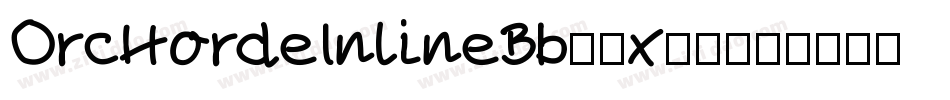 OrcHordeInlineBb-9x57字体转换