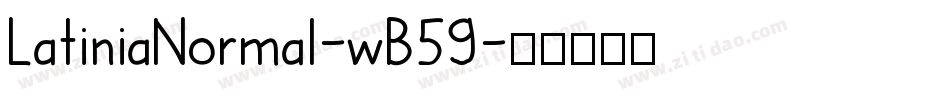 LatiniaNormal-wB59字体转换