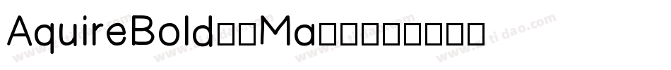 AquireBold-8Ma60字体转换