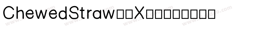 ChewedStraw-1X60字体转换