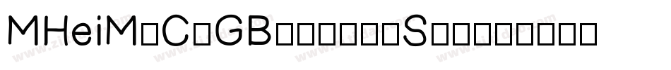 MHeiM-C-GB18030-S60字体转换