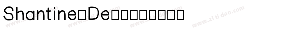Shantine-De60字体转换