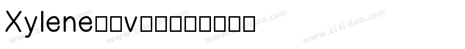Xylene-1v60字体转换