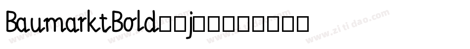 BaumarktBold-1j62字体转换