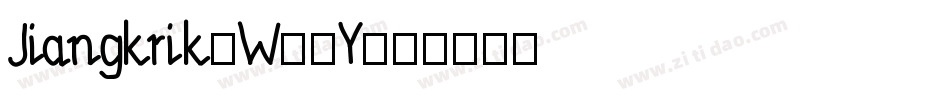 Jiangkrik-W62Y字体转换