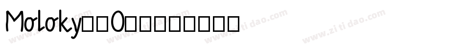 Moloky-8O62字体转换
