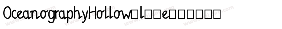 OceanographyHollow-l62e字体转换