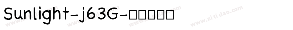 Sunlight-j63G字体转换