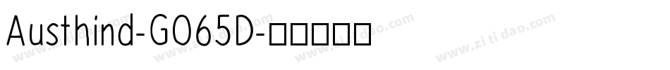 Austhind-GO65D字体转换