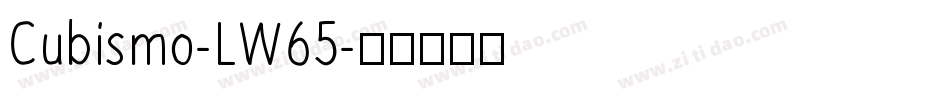 Cubismo-LW65字体转换