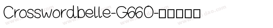 Crosswordbelle-G66O字体转换