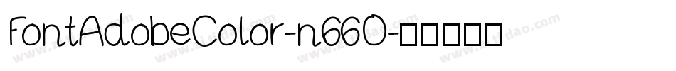 FontAdobeColor-n66O字体转换