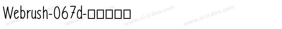 Webrush-O67d字体转换