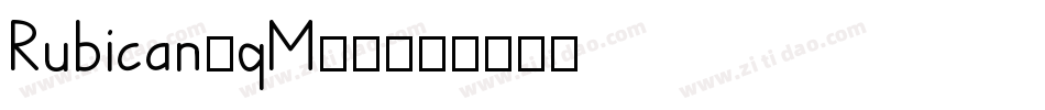 Rubican-qM70字体转换
