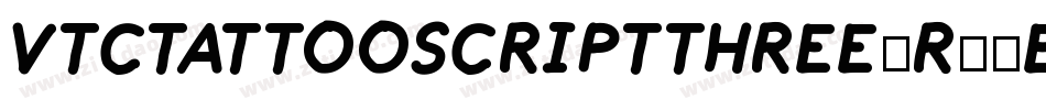 Vtctattooscriptthree-R71E字体转换