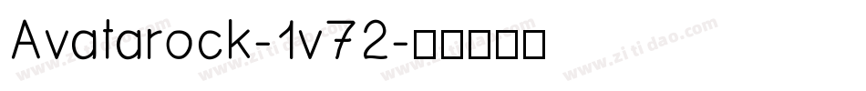 Avatarock-1v72字体转换