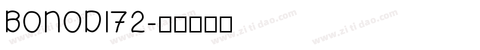 BONODI72字体转换