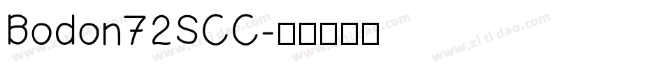 Bodon72SCC字体转换