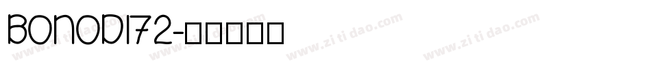BONODI72字体转换
