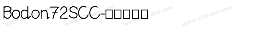 Bodon72SCC字体转换