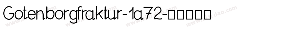 Gotenborgfraktur-1a72字体转换