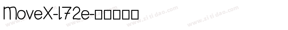 MoveX-l72e字体转换