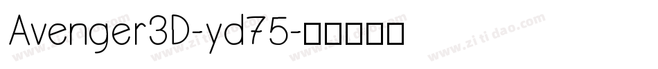 Avenger3D-yd75字体转换